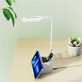 thumbnail image 1 of Fmbmuo 12.7-Inch Smart LED Lights – Equipped With Wireless Charging Function/Stepless Dimming Function, Built-In Pen Holder, Suitable for Office/Bedroom/Dormitory (White), 1 of 6