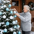 thumbnail image 1 of Fmbmuo 12 Pack Christmas Tree Decorations , Christmas Tree Ornaments Big Balls for Indoor Outdoor Decor Festive Party Supplies Gift, 1 of 8