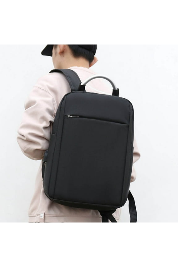 15" Laptop Backpack - Business Backpack with USB Charging Port (Black)