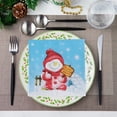thumbnail image 1 of Fmbmuo 20 Pcs Christmas Paper Napkins Convenient Snowman Xmas Decorative, Blue Rustic Paper Disposable Party Supplies for Home and Christmas Dinner, 1 of 5