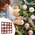 thumbnail image 1 of Fmbmuo 25-Piece Painted Christmas Ball Ornaments 6cm, Christmas Decorations, Seasonal Hanging Decor Set, Business Holiday Decor（D）, 1 of 5
