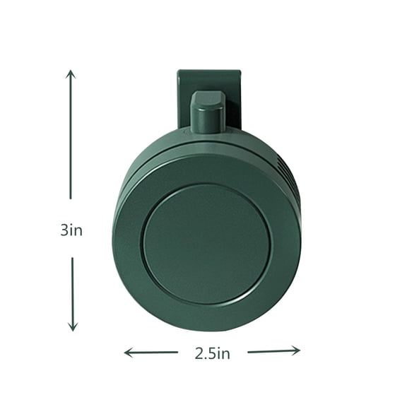 Fmbmuo 3 Speeds Clip on Fan Green Quiet USB Powered for Travel Round Small Art Deco Fans for Summer Travel/Outdoor/Office