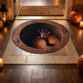 thumbnail image 1 of Fmbmuo 3D Rugs Optical Illusion Durable Fabric 3D Halloween Rug Round Halloween Welcome Mat for Outdoor Entryway Porch, 1 of 4