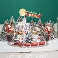 thumbnail image 1 of Fmbmuo 3DUp Christmas Card: 3D Winter Scene with Santa and a Christmas Tree - Single Card, 1 of 4