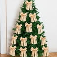 thumbnail image 1 of Fmbmuo 9.8 Inch Christmas Bow Decor - Thickened Fabric Bows for Christmas Tree, Mantel, Gift Wrapping & Home Decor, 1 of 5