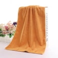 thumbnail image 1 of Fmbmuo Absorbent Bath Towels Solid Color Polyester Gold Washcloths, Thick Soft 14 x 30 inches Kitchen & Bathroom Gift Towels 2 Pack, 1 of 5