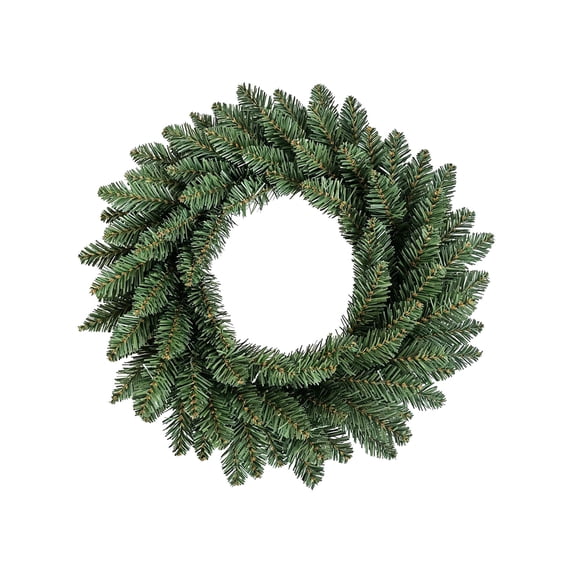Fmbmuo Artificial Christmas Wreath, 17.72 inch Pine Needle Front Door Wreath, Green Leaves Greenery Indoor Outdoor Wreath Christmas Decorations