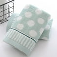thumbnail image 1 of Fmbmuo Bath Towels Soft Green Cotton Polka Dot Washcloths, Washable Absorbent 14" x 30" Kitchen & Bathroom Gift Towels 1 Pcs, 1 of 5