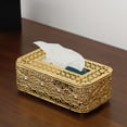 thumbnail image 1 of Fmbmuo Bedroom Tissue Box Cover Glam Tissue Box Iron Easy Refill for Living Room, 1 of 5