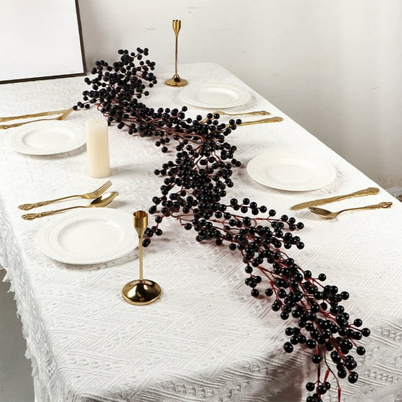 Fmbmuo Berry Christmas Garland,Flexible Artificial Berry Garland for Indoor Outdoor Hone Fireplace Decoration for Winter Christmas Holiday New Year Decor