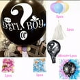 thumbnail image 1 of Fmbmuo Black 11 pcs Gender Reveal Balloons Rubber Decorations Confetti Filled , 36 Inch Balloon Kits Break to Reveal Pink or Blue, 1 of 2