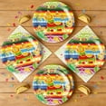 thumbnail image 1 of Fmbmuo Carnival Themed Paper Plates, 7 Inches, Pack of 10 – Disposable Party Plates for Carnival, Birthday, Gathering, 1 of 5