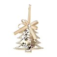 thumbnail image 1 of Fmbmuo Christmas Decor Hollow Metal Ornaments Golden Hanging Decor with Bow Crystal Xmas Tree Decorations Ornaments,Multicolor, 1 of 5