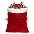 thumbnail image 1 of Fmbmuo Christmas Gift Bags Large Red 1Pcs Red Velvet Decorations Pastel Cloth Drawstring Christmas Bag for Wrapping Holiday Gift, 1 of 3