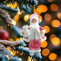 Fmbmuo Christmas Ornaments Red Durable 1 Pcs Santa Claus Decorations Neutral Modern Acrylic Home Decor for Easy Hanging