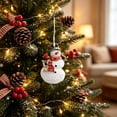thumbnail image 1 of Fmbmuo Christmas Tree Ornaments Xmas Hanging Decorations Cute Mini Resin Pendant for Holiday Window Home Wreath Decor Christmas Decor,Multicolor, 1 of 5