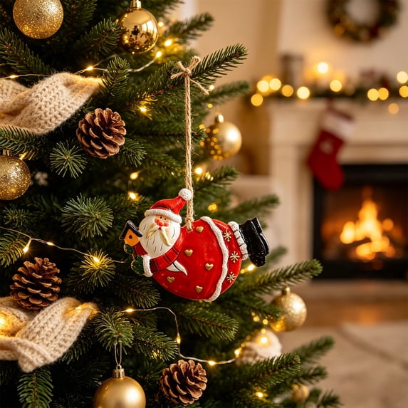 Fmbmuo Christmas Tree Ornaments Xmas Hanging Decorations Cute Mini Resin Pendant for Holiday Window Home Wreath Decor Christmas Decor,Multicolor