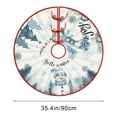 thumbnail image 1 of Fmbmuo Christmas Tree Skirt Blue Snowmen Multiple Sizes Christmas Decorations, Cozy 100%Polyester Farmhouse Vintage Tree Skirt Complete Your Christmas Decor, 1 of 5