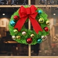 thumbnail image 1 of Fmbmuo Christmas Wreath with Ornaments for Cozy Door Decor, Modern Farmhouse Style, Indoor Use, 1 of 4