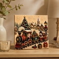 thumbnail image 1 of Fmbmuo Christmas train Diamond Art Kits Christmas Pearl Art Canvas Art Canvas Wall Art for Living Room, 1 of 5