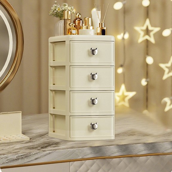 Fmbmuo Cosmetic Organizer - 4 Tier Skin Care and Cosmetic Display, Dresser/Bathroom/Drawer Storage (Large)