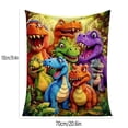 thumbnail image 1 of Fmbmuo Cute Smiling Dinosaurs Flannel HD Digital Print for Blanket/Bedding, 1 of 5