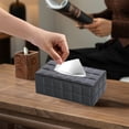 thumbnail image 1 of Fmbmuo Desktop Napkin Holder Art Deco Tissue Box Cover PU Countertop for Home Office, 1 of 5