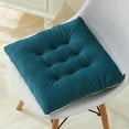 thumbnail image 1 of Fmbmuo Fade Resistant Outdoor Cushions Square Thick 12x12 Inch Seat Cushions, Polyester Modern 1Pcs (Blue), 1 of 5