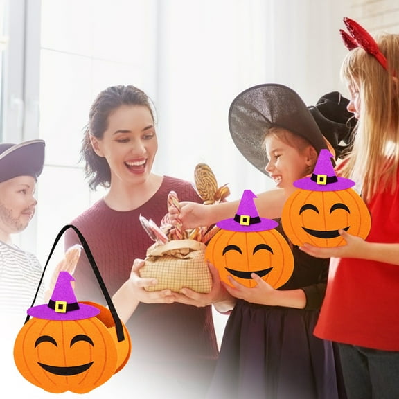 Fmbmuo Fall Gift Bags Orange Candy Bag Medium 1Pcs Decorations Neutral Cloth with Handles Christmas Bag for Family Gatherings