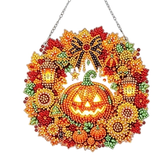 Fmbmuo Fall Sun Catcher Diamond Art Kits for Adults Large Diamond Art Kits for Adults Fall Decorations