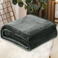 thumbnail image 1 of Fmbmuo Flannel Weighted Blankets Thick and Warm Gray Minimalist Reversible for Adults Solid Available in Various Sizes, 1 of 3
