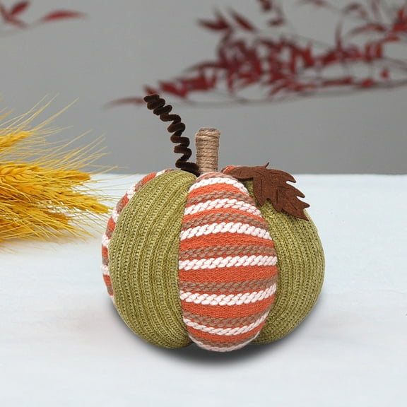 Fmbmuo Fmbmuo Simulated Pumpkin Pillow Plush 7.87x5.9in, 3D Cushion Fall Decorations Stuffed Throw Pillows Toy