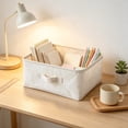 thumbnail image 1 of Fmbmuo Foldable Storage Basket With Handle , Storage Containers For Clothes Diamond Art Storage For Wardrobe Shelf Nursery Bedroom Living Room, 1 of 6