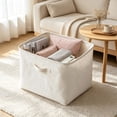 thumbnail image 1 of Fmbmuo Foldable Storage Basket With Handle , Storage Containers For Clothes Diamond Art Storage For Wardrobe Shelf Nursery Bedroom Living Room, 1 of 6