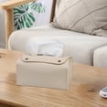 thumbnail image 1 of Fmbmuo Genuine or Faux Leather Tissue Box Cover Minimalist Tissue Box Cover PU Easy Refill for Office Desk, 1 of 5