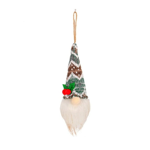 Fmbmuo Glowing Gnome Ornaments - Neutral Faceless Plush Christmas Tree Pendant Decorations with Light Feature