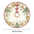 thumbnail image 1 of Fmbmuo Gold Christmas Tree Skirt Snowmen Multiple Sizes Christmas Decorations, 100%Polyester Non Slide Traditional Vintage Tree Skirt for Merry Christmas Party, 1 of 5