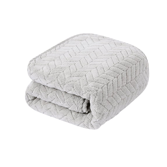 Fmbmuo Gray Velvet Bath Towel Thick Polyester Geometric Washcloths, for Adult Men Women 14 x 30 inch Soft Reusable Gift Towels 1 Pcs