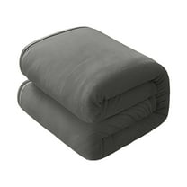 Fmbmuo Gray Weighted Blankets Flannel Warm and Soft Modern Solid for Adults Reversible 27x39 Inches