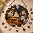 thumbnail image 1 of Fmbmuo Halloween Acrylic Puzzle Suncatcher 20cm Ghost And Cat Design For DIY Window And Wall Display, 1 of 5