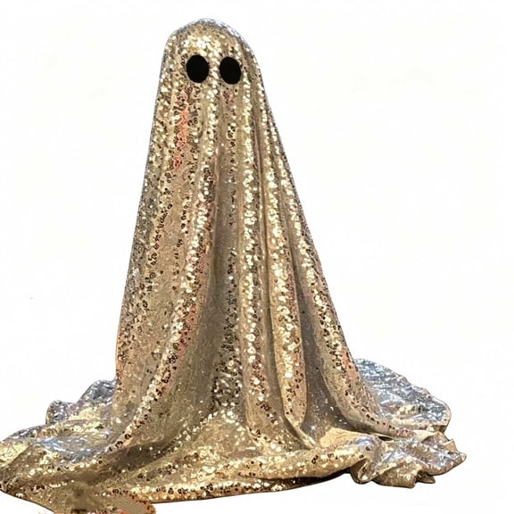 Fmbmuo Halloween Ceramic Ghost Night Light Witch Hat Warm Led Glowing Figurine, Fall Mantel Table Home Decor