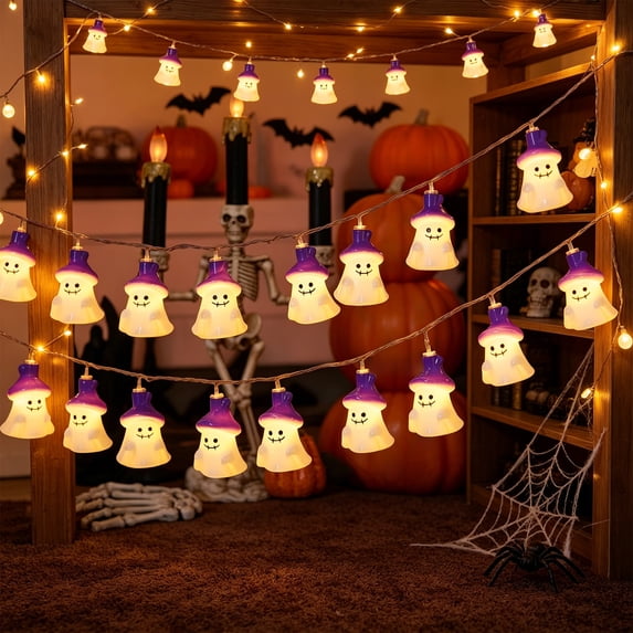 Fmbmuo Halloween Decoration String Lights Can Used for Patio and Room Interior Decorations and More,Multicolor