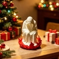 thumbnail image 1 of Fmbmuo Halloween Pumpkin Light Decoration Skeleton Ghost Led Light Up Orange Resin Figurine for Spooky House Tabletop Tiered Tray Party, 1 of 5