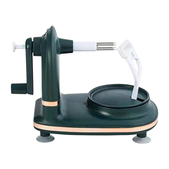 Fmbmuo Hand-cranked Fruit and Vegetable Peeler Green 1 Pcs Plastic Kitchen Gadgets， Swivel Countertop Peeler Easy to Clean Comfortable To Hold