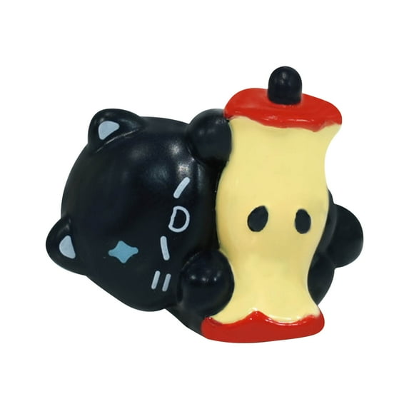 Fmbmuo Home Decor Cute Cat Black 1 pcs Resin Christmas Ornaments, Warm Art Deco Decor Perfect Gift for Mantel or Shelf Display