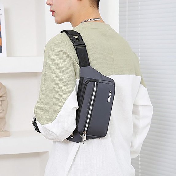 Fmbmuo Large Capacity Multi-Layer Chest Bag - Crossbody for Travel and Everyday Use (6 Colors)
