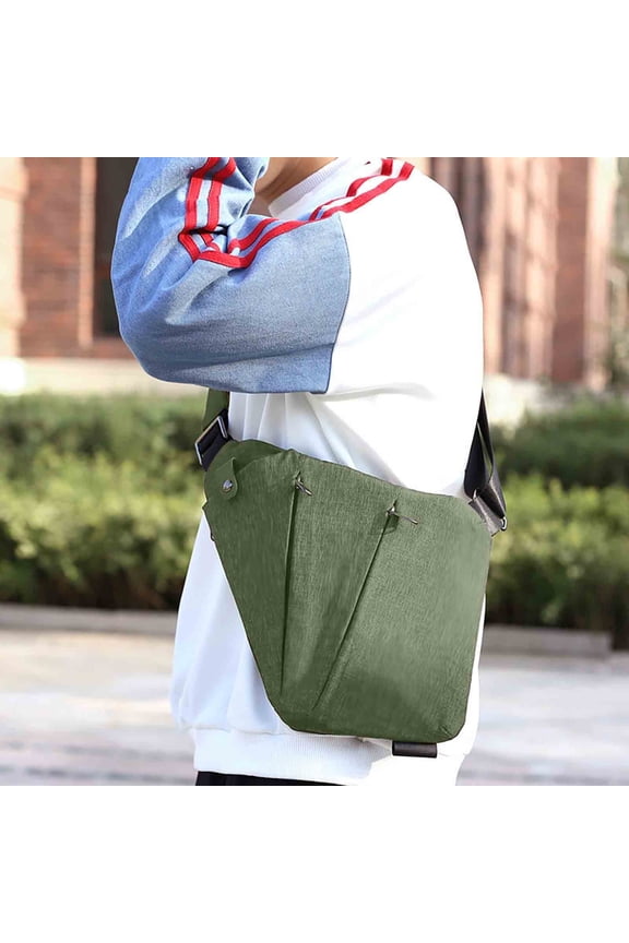 Large Capacity Multi-Pocket Shoulder Bag – 8-Color Unisex Crossbody Organizer