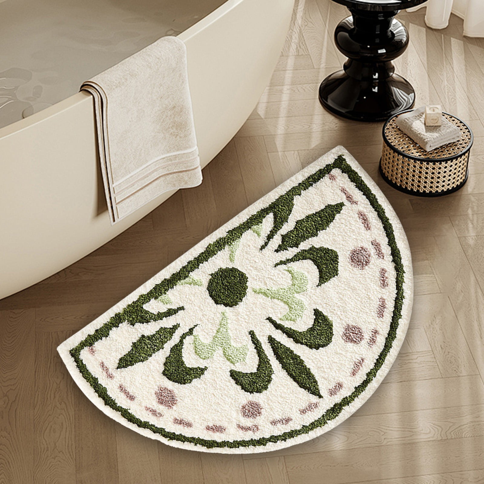 Decorative Rubber Back Rug Fmbmuo Medium Pile Bathroom Rugs Bohemian Geometric Rubber Backed ...