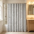 thumbnail image 1 of Fmbmuo Mildew Resistant Shower Curtain Liner White Waterproof Bathroom Decor Curtain, 1 of 4