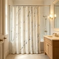 thumbnail image 1 of Fmbmuo Mildew Resistant Shower Curtain Liner White Waterproof Bathroom Decor Curtain, 1 of 4